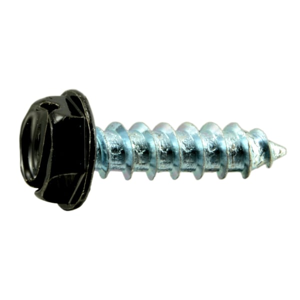 Midwest Fastener Sheet Metal Screw, #10 x 3/4 in, Painted Steel Flange Hex Head Slotted Drive, 30 PK 37951 - main